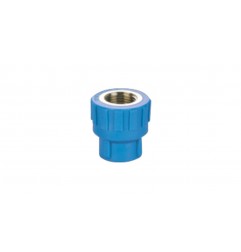 Adaptador recto hembra con inserto de metal
