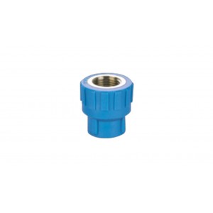 Adaptador recto hembra con inserto de metal